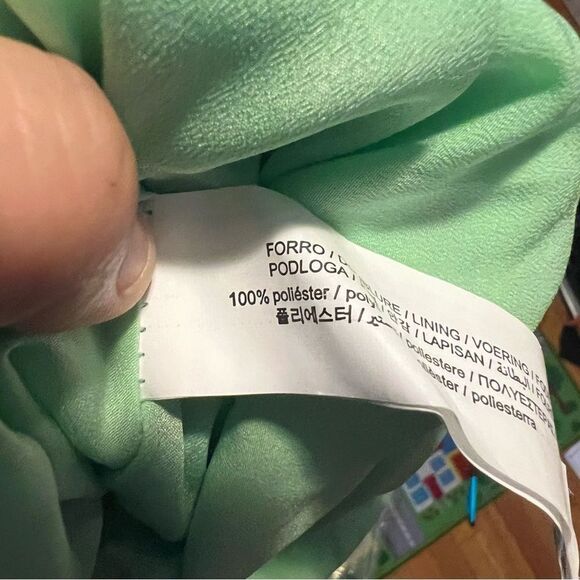 Zara Floral Green Spaghetti Strap Dress, medium - Picture 6 of 6